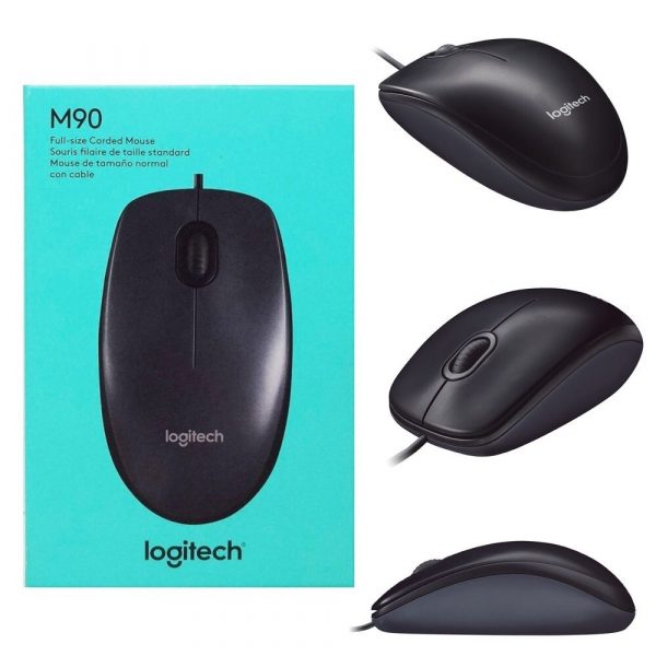 Mouse Logitech M90 óptico ambidiestro cableado - Imagen 3