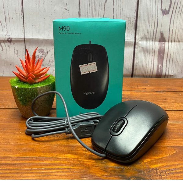 Mouse Logitech M90 óptico ambidiestro cableado - Imagen 2