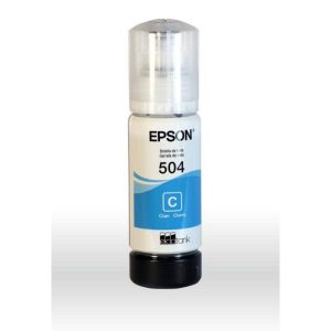 Epson T504 Botella de Tinta Cian 70 ml Original