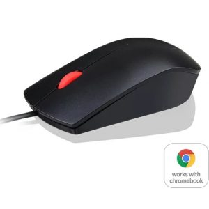 Lenovo Essential USB Mouse Óptico Alámbrico 1600 DPI Negro