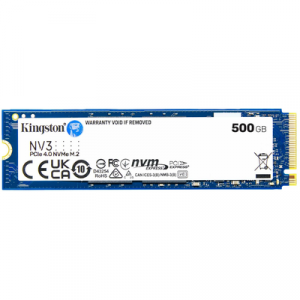 Kingston NV3 SSD 500GB M.2 2280 PCIe 4.0 NVMe