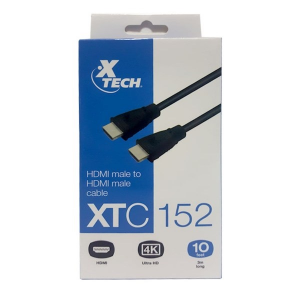 Xtech XTC-152 Cable HDMI 3 m 4K M/M