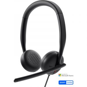 Dell Pro Headset WH3024 con cable USB-C y micrófono con cancelación de ruido por IA