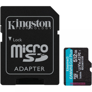 Kingston Canvas Go! Plus 512GB microSDXC UHS-I con adaptador SD