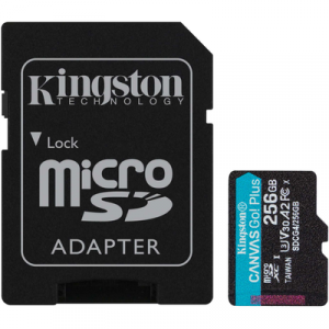 Kingston Canvas Go! Plus microSD 256GB con Adaptador SD