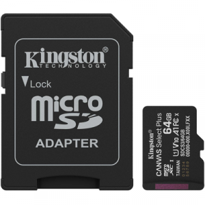 Kingston Canvas Select Plus microSDXC 64GB UHS-I A1 con adaptador