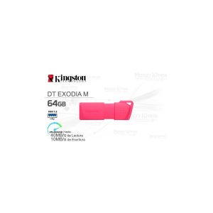 Kingston DataTraveler Exodia M 64GB USB 3.2 Gen 1 Rosa