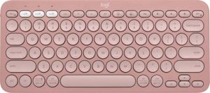 Logitech Pebble Keys 2 K380s Teclado Bluetooth Rosado Español