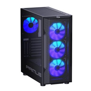 Primus Gaming Vallum L6 Gabinete Mid Tower ATX/Micro-ATX con 4 Ventiladores ARGB