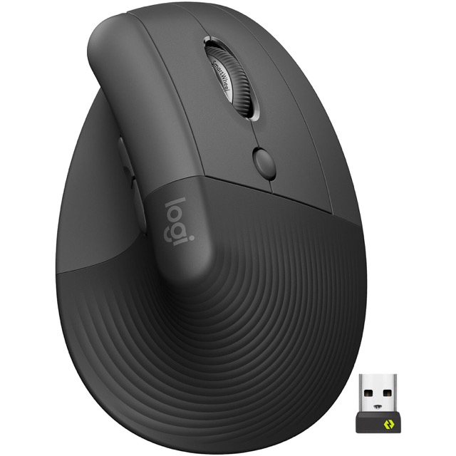 Logitech Mouse Inalambrico Lift Vertical Grafito