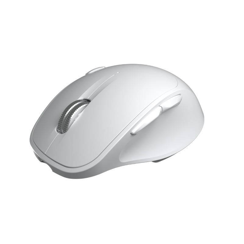 Klip Xtreme Mouse Ergonómico Inalámbrico BT y Dongle Blanco