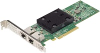 Lenovo ThinkSystem Broadcom NX-E - Adaptador de red - PCIe 3.0 x8 perfil bajo - 10Gb Ethernet x 2 - para ThinkAgile VX3530-G Appliance; VX7330-N Appliance; ThinkSystem SR250 V2; ST250 V2; ST50 V2